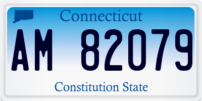 CT license plate AM82079