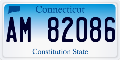 CT license plate AM82086