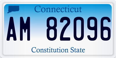 CT license plate AM82096