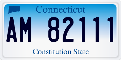CT license plate AM82111