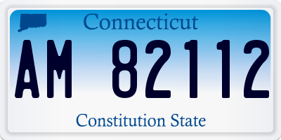 CT license plate AM82112