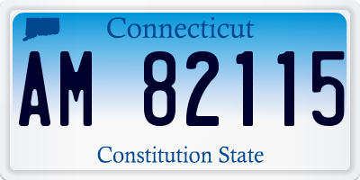 CT license plate AM82115