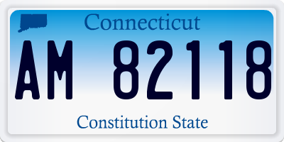 CT license plate AM82118