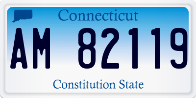 CT license plate AM82119