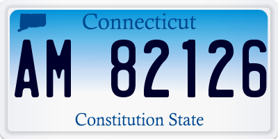 CT license plate AM82126