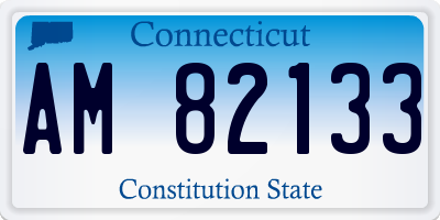 CT license plate AM82133