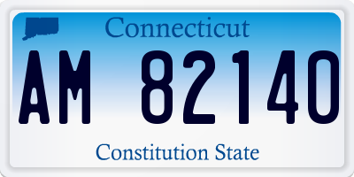 CT license plate AM82140