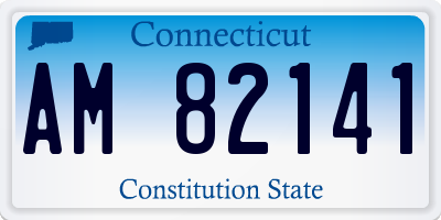 CT license plate AM82141