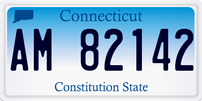 CT license plate AM82142