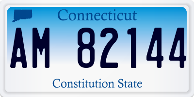 CT license plate AM82144