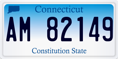 CT license plate AM82149