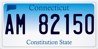 CT license plate AM82150