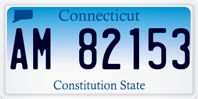 CT license plate AM82153