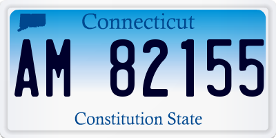 CT license plate AM82155