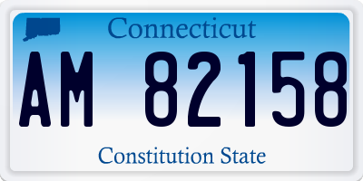 CT license plate AM82158