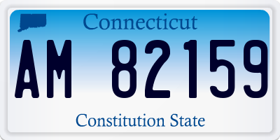 CT license plate AM82159