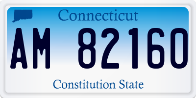 CT license plate AM82160