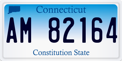 CT license plate AM82164