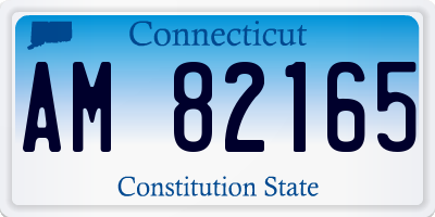 CT license plate AM82165
