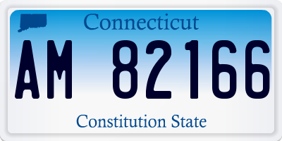 CT license plate AM82166