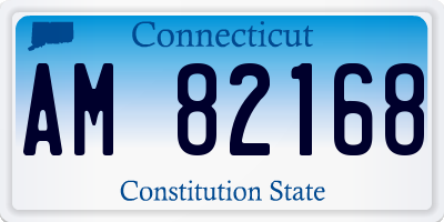 CT license plate AM82168
