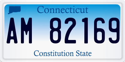 CT license plate AM82169