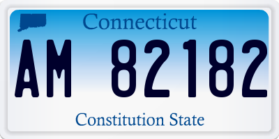 CT license plate AM82182