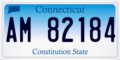 CT license plate AM82184