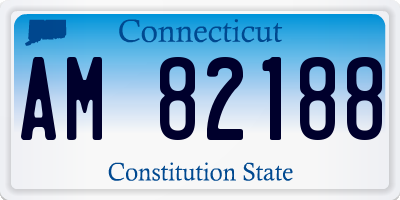 CT license plate AM82188