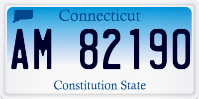 CT license plate AM82190