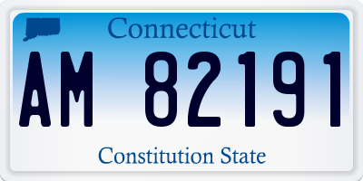 CT license plate AM82191
