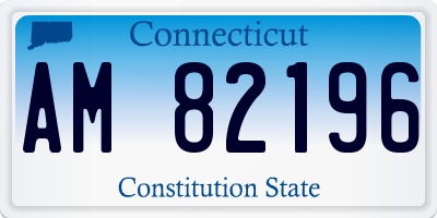 CT license plate AM82196