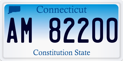 CT license plate AM82200