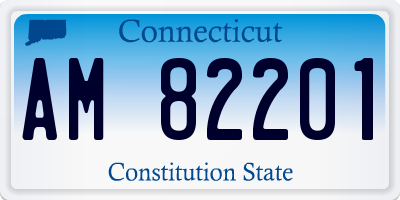 CT license plate AM82201