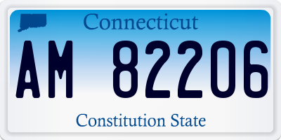 CT license plate AM82206