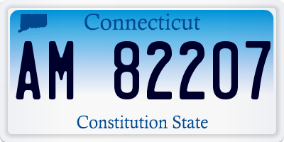 CT license plate AM82207