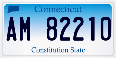 CT license plate AM82210