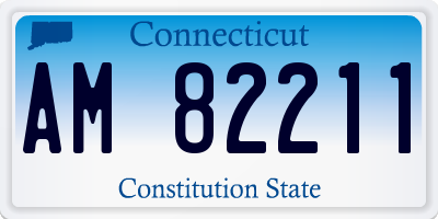 CT license plate AM82211