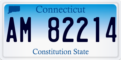 CT license plate AM82214