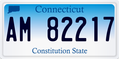 CT license plate AM82217