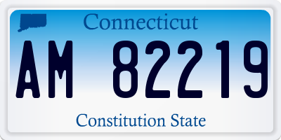 CT license plate AM82219