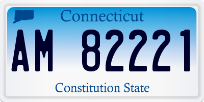 CT license plate AM82221
