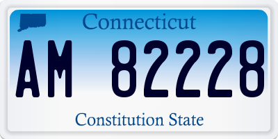 CT license plate AM82228