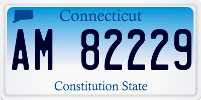 CT license plate AM82229
