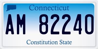 CT license plate AM82240
