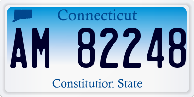 CT license plate AM82248