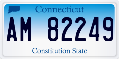 CT license plate AM82249