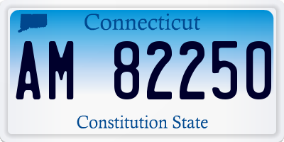 CT license plate AM82250