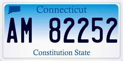 CT license plate AM82252