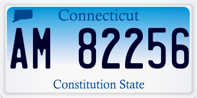 CT license plate AM82256